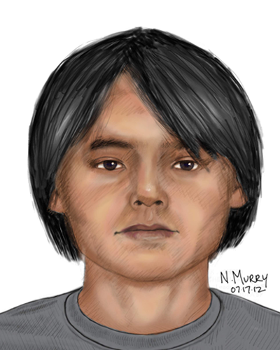 Forensic sketch of suspect